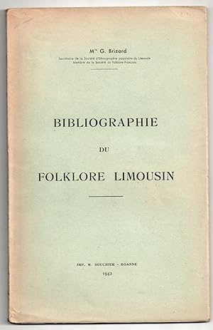 Bibliographie du Folklore Limousin