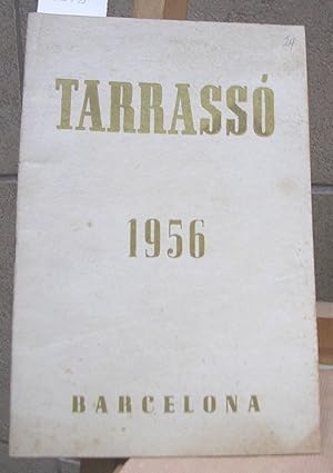 Exposición TARRASSO del 7 al 21 de abril 1956 Barcelona Galerías de Arte Grifé & Escoda S.L.