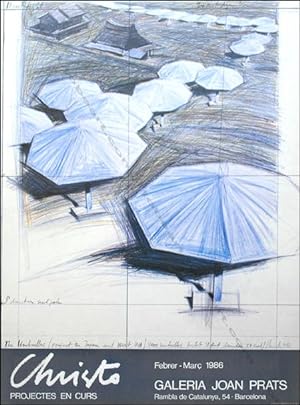 CHRISTO & Jeanne-Claude. Projectes en curs. 1986. (Affiche d'exposition / exhibition poster).