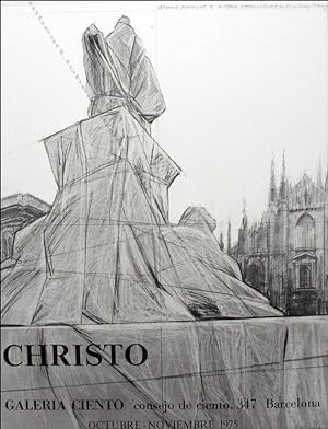 CHRISTO & Jeanne-Claude.Galeria Ciento, 1975. (Affiche d'exposition / exhibition poster).