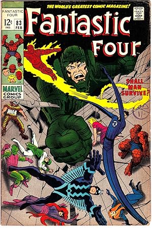 FANTASTIC FOUR Vol 1 #83 Feb 1969 &#8203;(Inhumans appearance) Comic
