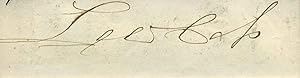 Signature of Lewis Cass (1782-1866).