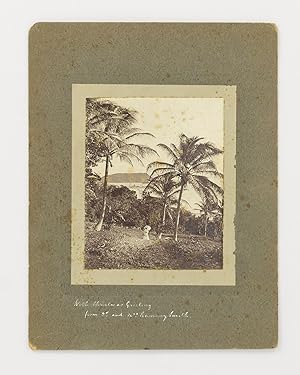 An original photograph by Ramsay Smith of Port Vila, New Hebrides, inscribed and signed by him an...