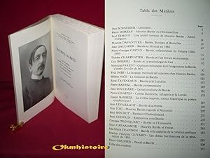 Maurice Barrès. Actes du colloque organisé par la Faculté des Lettres et des sciences humaines de...