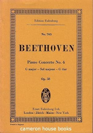 Miniature score. Concerto No.4 in G major for Pianoforte and Orchestra. Op. 58