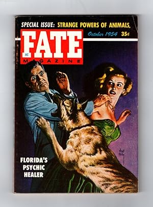 Fate Magazine / October, 1954. Virgil Finlay Cover. Animal ESP section; Precognition; Freakish Co...