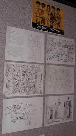 YOSSI STERN - 10 Drawings PGE '01' Art Print Portfolio #1 / One containing Prints #1-5 (from War ...