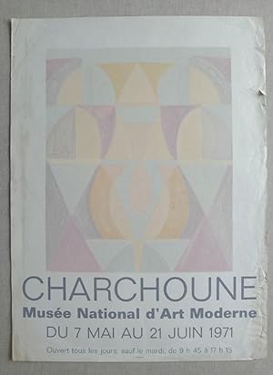 Charchoune. Original colour lithographed poster. Musée National d'Art Moderne, Paris du 7 Mai au ...