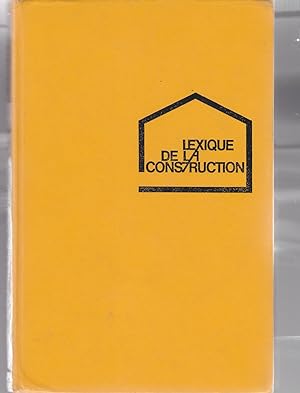Lexique de la construction 1971/1972
