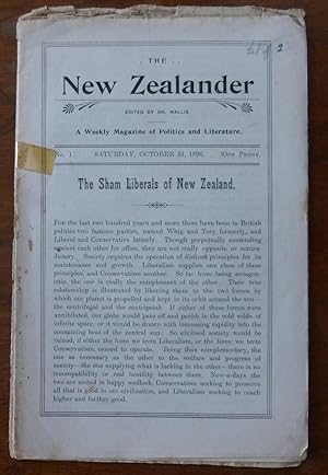 The New Zealander, a Weekly Magazine of Politics and Literature (2 issues, all published)