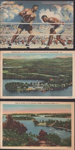 Selection of 7-New York Postcards and 1-D.C. all posted in 1947