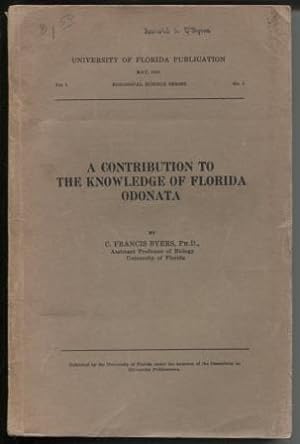 A Contribution ot the Knowledge of Florida Odonata