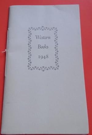 Exhibition of Western Books 1948: Catalog of a Selection from the Work of Western Printers Made b...