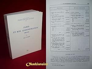 PARIS ET SON ADMINISTRATION ( 1800-1830 )