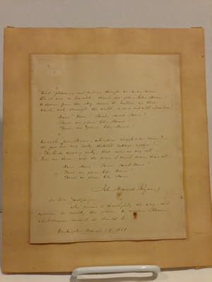 "Home, Sweet Home," an original holograph copy of the poem and ballad, signed by the author and i...