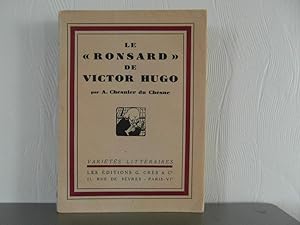 Le ''Ronsard'' de Victor Hugo