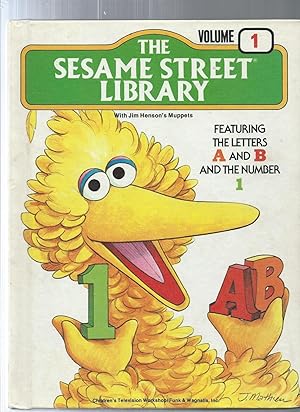 The Sesame Street Library featuring the letters A and B and the number 1