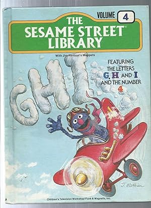 The Seame Street Library featuring the letters G, H and I and the number