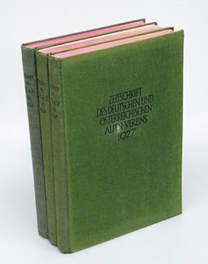 Zeitschrift des Deutschen und Österreichischen Alpenvereins. Jahrgang 1927-1929. Band 58-60. 3 Bde.