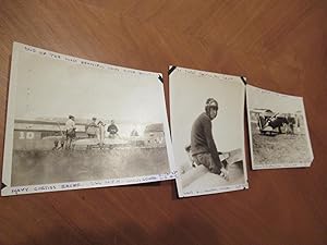 Three Original Sepia Photographs of Curtis R3C Racer, It's Pilot Alford J Williams, Builder, and ...