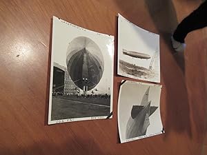 Three Original Sepia Photographs of U. S. S. Shenandoah (ZR-1) Airship 1923