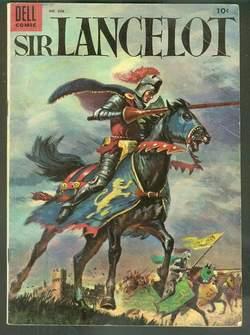 SIR LANCELOT - Four Color #606 = FIRST issue (December/1954; DELL Pub) (1) Sir Lancelot and the C...