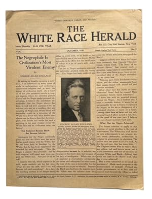 The White Race Herald, Vol. I, No. 5 (October 1930)