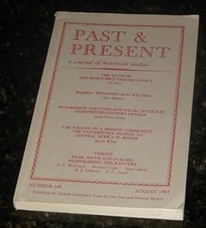 Past & Present - A Journal of Historical Studies - Number 140 - August 1993