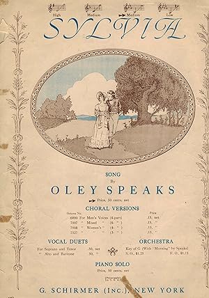 Sylvia - Vintage Sheet Music