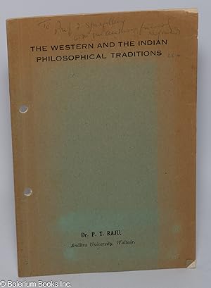The Western and the Indian philosophical traditions