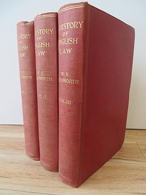 A History of English Law (3 volumes)