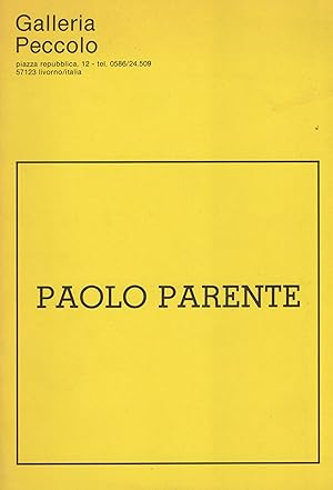 PAOLO PARENTE