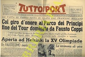 Col giro d'onore al Parco dei Principi fine del tour dominato da Fausto Coppi. Un faustissimo eve...