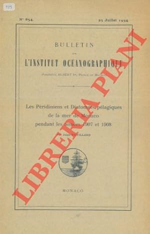 Les Péridiniens et Diatomées pélagiques de la mer de Monaco pendant les années 1907 et 1908.