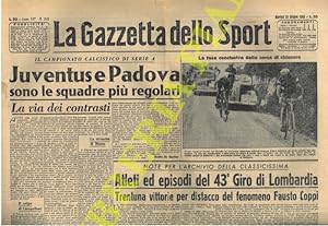 Atleti ed episodi del 43° Giro di Lombardia. Trentuna vittorie per distacco del fenomeno Fausto C...