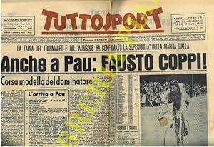 Anche a Pau: Fausto Coppi. Corsa modello del dominatore.