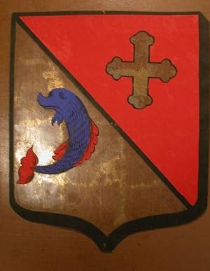 Armoiries de Monseigneur Flavien Hugonin, lévêque de Bayeux et Lisieux.