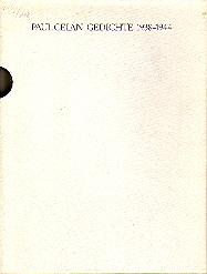 Paul Celan : Gedichte : 1938-1944 , in 2 Bänden : Faksimile der Handschrift und Transkription. Mi...