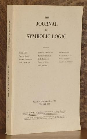 THE JOURNAL OF SYMBOLIC LOGIC, VOLUME 58, NUMBER 2, JUNE 1993