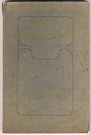 Catalogue de Henri BENEDICTUS et Cie : Outillage, 1926 ( Machines-outils et outillage, meules, ap...