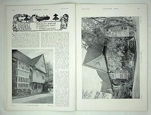Original Issue of Country Life Magazine Dated Aug 21st 1920 with a Main Feature on Wilsley House,...