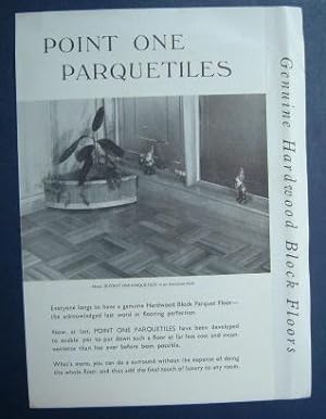 Point One Parquetiles Advertising Leaflet