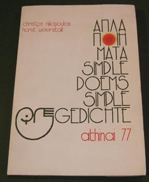 Simple Poems - Simple Gedichte Athinai 77 ( Signed Copy )