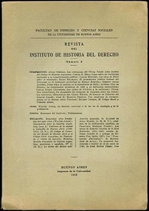 Revista del Instituto de Historia del Derecho. Numero 9