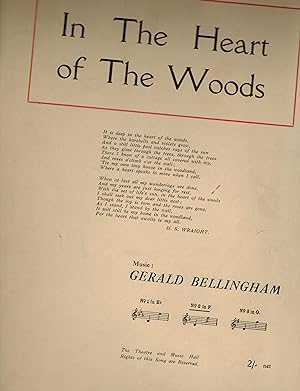 In the Heart of the Woods - Vintage Sheet Music