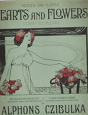 Herzen and Blumen - Hearts and Flowers (Coeurs Et Fleurs) - Vintage Sheet Music