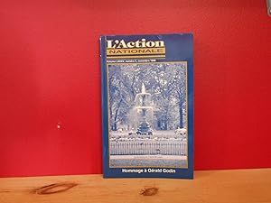 L'action nationale volume LXXXV, numéro 9, novembre 1995; Hommage a Gerald Godin