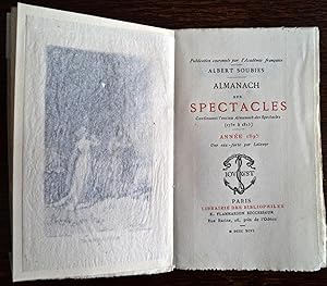 Almanach des spectacles pour l'année 1895, avec une eau-forte de Lalauze en frontispice (représen...