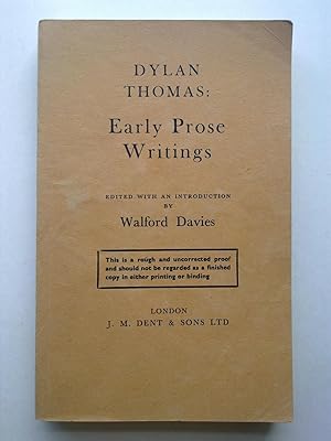 Dylan Thomas - Early Prose Writings