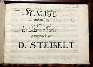 Sonate a Quatre Mains Pour Le Piano Forte Composee Par D. Steibelt. (fine '700)